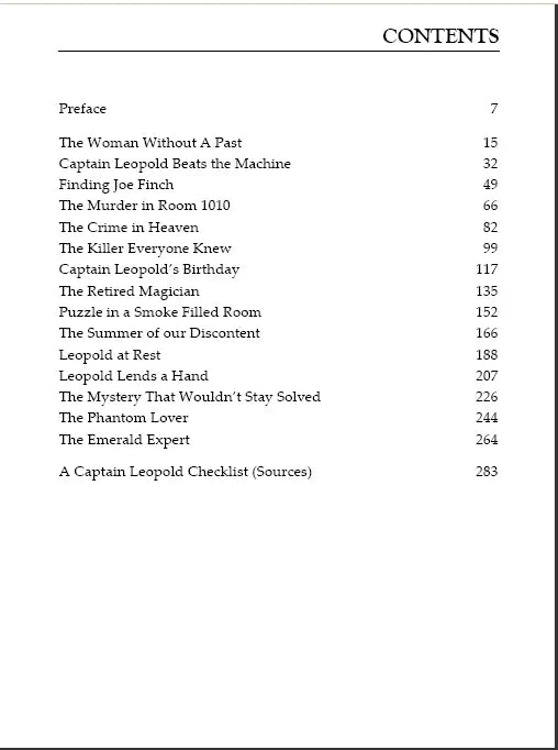 The Killer Everyone Knew and Other Captain Leopold Stories Edward D. Hoch Crippen & Landru, Publishers