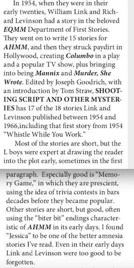 Shooting Script and Other Mysteries - Crippen & Landru, Publishers