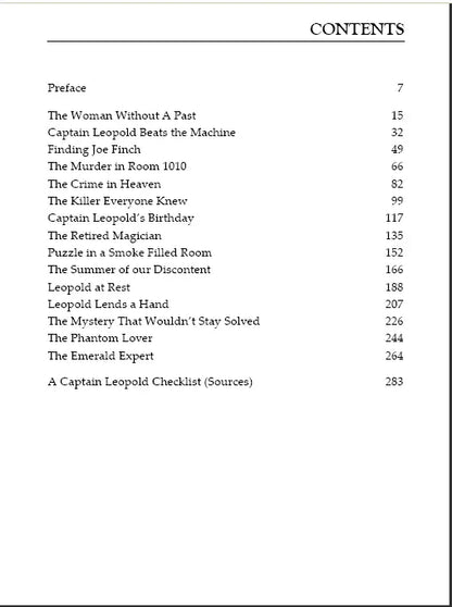 The Killer Everyone Knew and Other Captain Leopold Stories Edward D. Hoch Crippen & Landru, Publishers