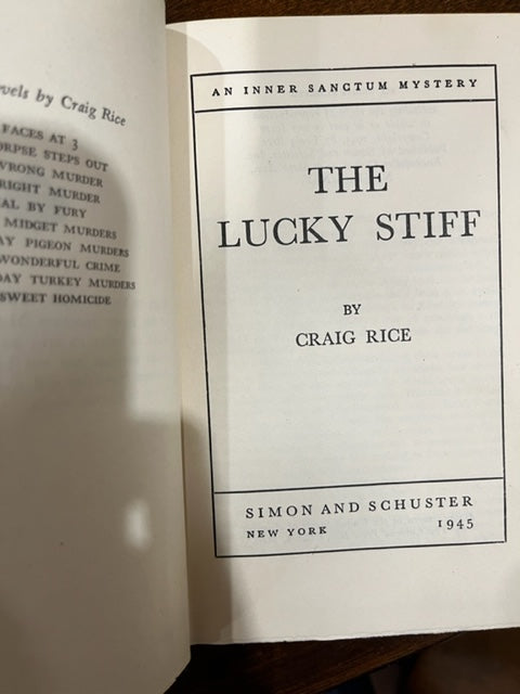 The Lucky Stiff by Craig Rice